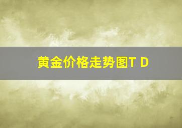 黄金价格走势图T D